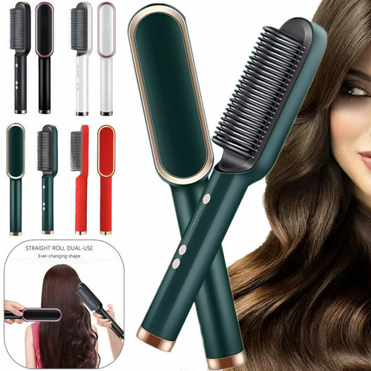 Hair Straightener Iron Brush